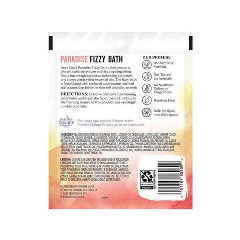 Aura Cacia, Fizzy Bath Packet Paradise, 2.5 Oz Aura Cacia