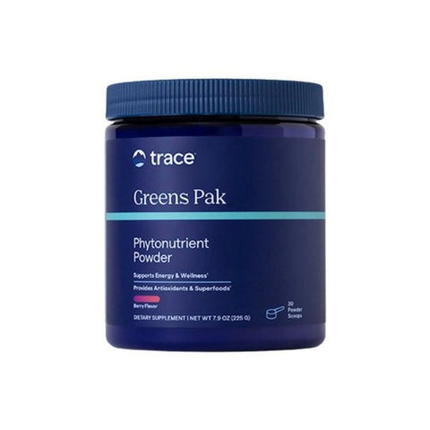 Greens Pak Phytonutrient Powder Berry 7.9 Oz by Trace Minerals