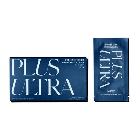 Plus Ultra, Whitening Teeth Strips Mint, 14 Count Plus Ultra