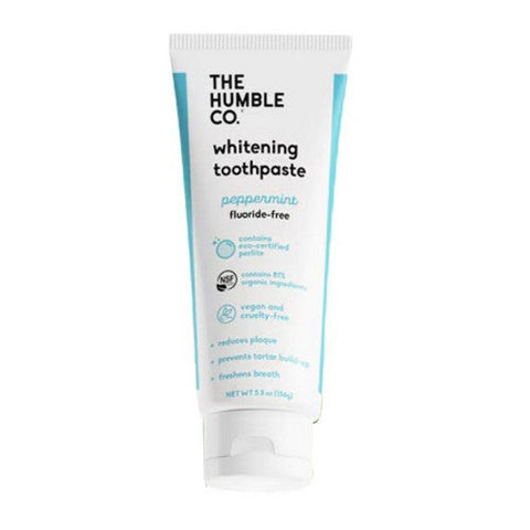The Humble Co, Whitening Toothpaste Fluoride-Free Peppermint, 5.5 Oz The Humble Co