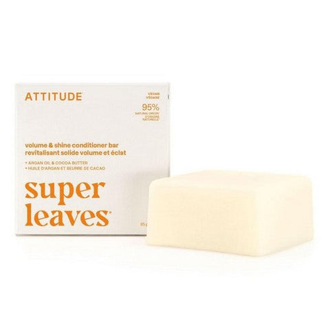 Attitude, Super Leaves Orange Blossom And Eucalyptus Volumizing Conditioner Bar, 3 Oz Attitude