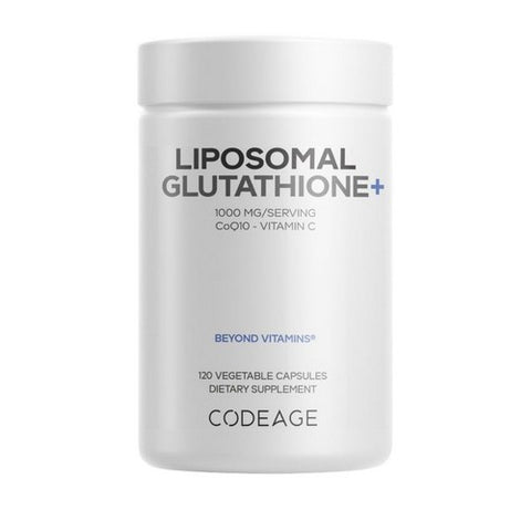 Liposomal Glutathione Plus Vitamin C Coenzyme Q10 120 Veg Caps by Codeage