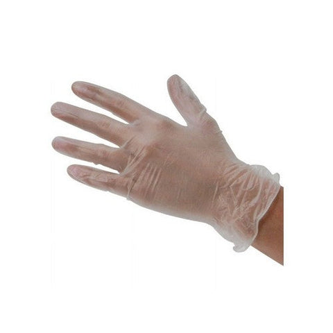 Shamrock, Powder Free Clear Vinyl Large Examination Gloves, 100 Count Shamrock