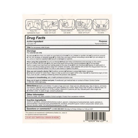 Foster And Thrive, Lidocaine Pain Relief Patch, 30 Each Foster And Thrive