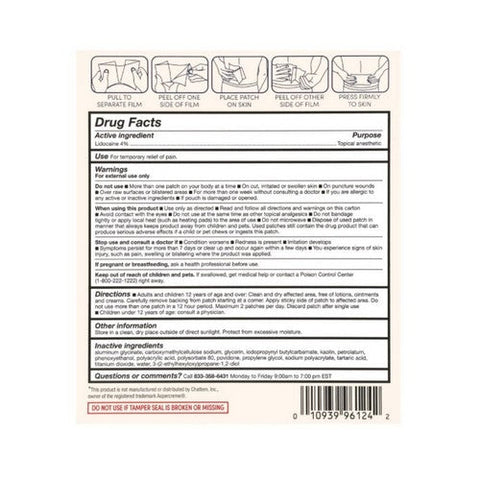 Foster And Thrive, Lidocaine Pain Relief Patch, 5 Each Foster And Thrive