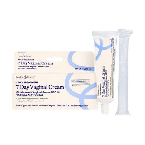 Foster And Thrive, 7 Day Clotrimazole USP 1% Vaginal Cream, 1.5 Oz Foster And Thrive