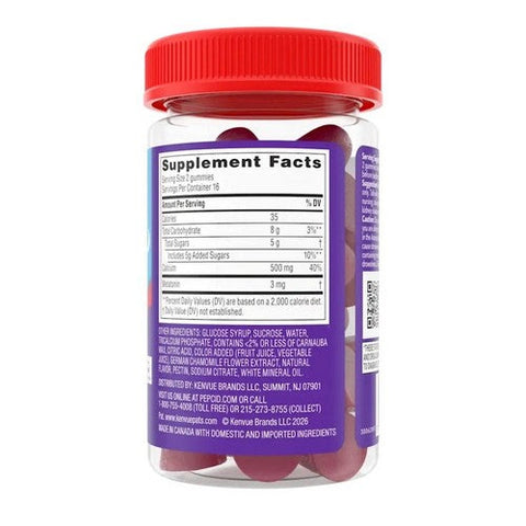 Pepcid, Soothing Heartburn Relief Plus Sleep Support Gummies Strawberry, 32 Count Pepcid
