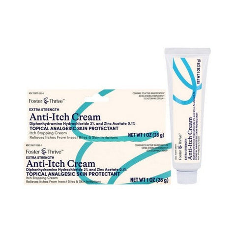 Foster And Thrive, Extra Strength Anti-Itch Diphenhydramine HCl Cream, 1 Oz Foster And Thrive