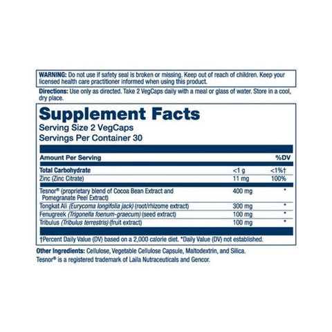 Solaray, Testosterone Support, 60 Count Solaray
