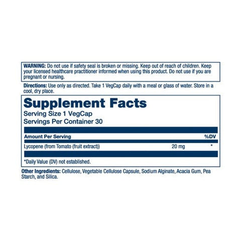 Solaray, Lycopene, 20 Mg, 30 Count Solaray