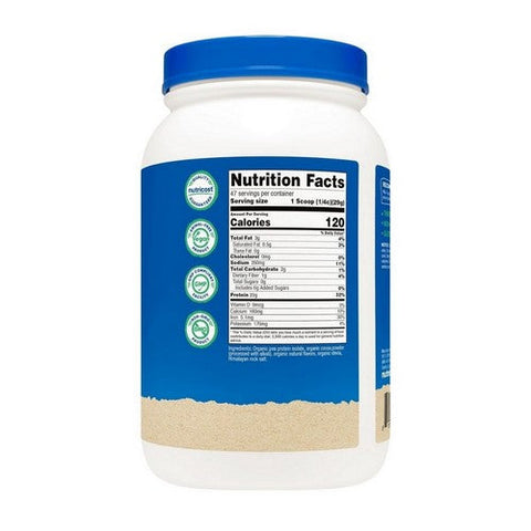 Nutricost, Organic Pea Protein Isolate Powder Chocolate, 3 Lbs Nutricost