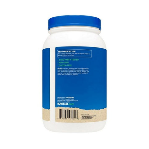 Nutricost, Organic Pea Protein Isolate Powder Unflavored, 3 Lbs Nutricost