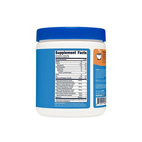 Nutricost, Nutrizen AM Focus Adaptogenic Mushroom Drink Hot Cocoa Flavored, 8.8 Oz / 30 Servings Nutricost
