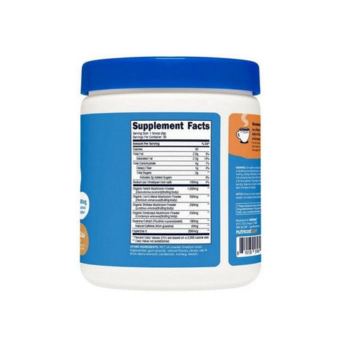 Nutricost, Nutrizen AM Focus Adaptogenic Mushroom Drink Vanilla Chai Flavored, 8.6 Oz / 30 Servings Nutricost