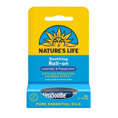 Nature's Life, Soothing Roll-On Peppermint Lavender, 0.1 Oz