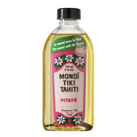 Monoi Tiare, Cosmetics Coconut Oil Jasmine Pitate, Jasmine (Pitate) 4 Oz
