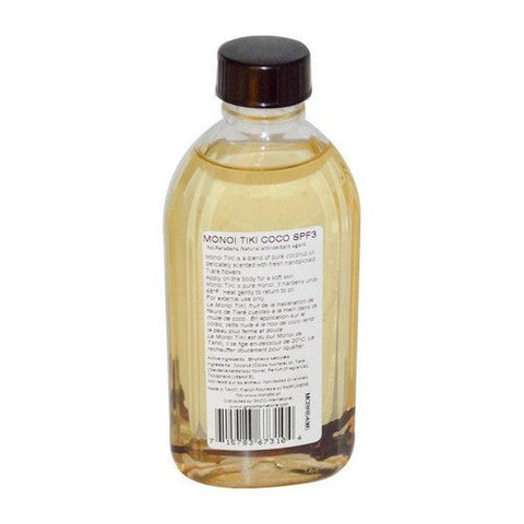 Monoi Tiare, Tahiti Coconut Suntan Oil SPF 3, 4 Oz Monoi Tiare