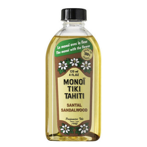 Monoi Tiare, Tahiti Santali Sandalwood Coconut Oil, Sandalwood 4 Oz