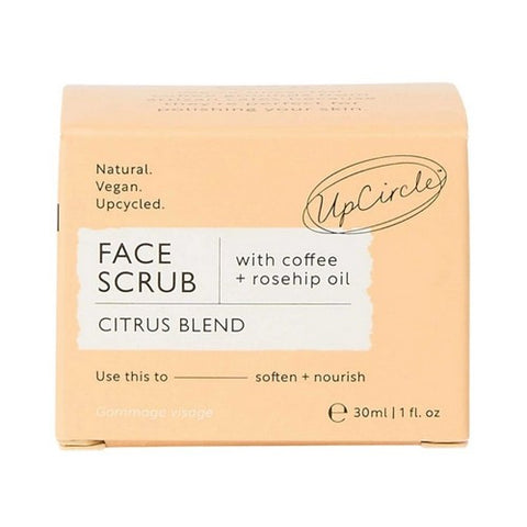 Face Scrub Citrus Blend With Coffee + Rosehip Oil Travel Size 1 Oz by UpCircle