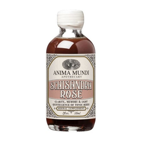 Schisandra Rose Elixir Quintessence Of Tonic Herbs 2 Oz by Anima Mundi Apothecary