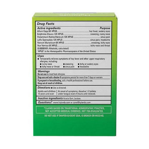 Hylands, Seasonal Allergy, 60 Tabs Hylands