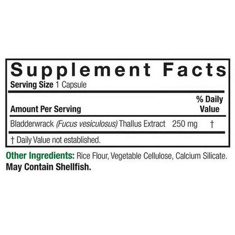 Nature's Answer, Bladderwrack, Thallus 90 Caps