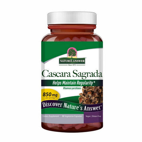 Nature's Answer, Cascara Sagrada Bark, 850 Mg, 90 Veg Caps Nature's Answer