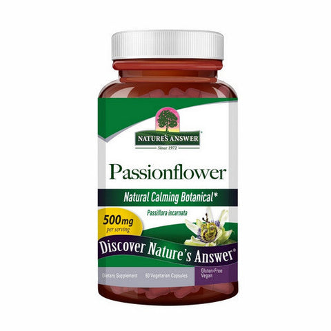 Nature's Answer, Passion Flower Standardized, 500 Mg, 60 VegCaps Nature's Answer