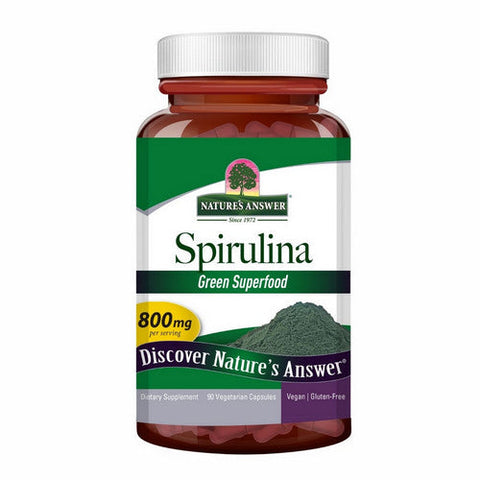 Nature's Answer, Spirulina, 800 Mg, 90 Veg Caps Nature's Answer
