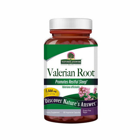 Nature's Answer, Valerian Root, 1500 Mg, 180 Veg Caps Nature's Answer
