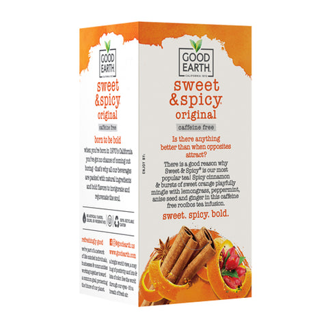 Good Earth Teas, Herbal Tea Caffeine Free Sweet & Spicy, 18 Bags