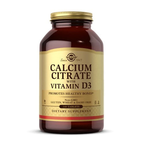 Solgar, Calcium Citrate With Vitamin D3, 240 Tabs Solgar