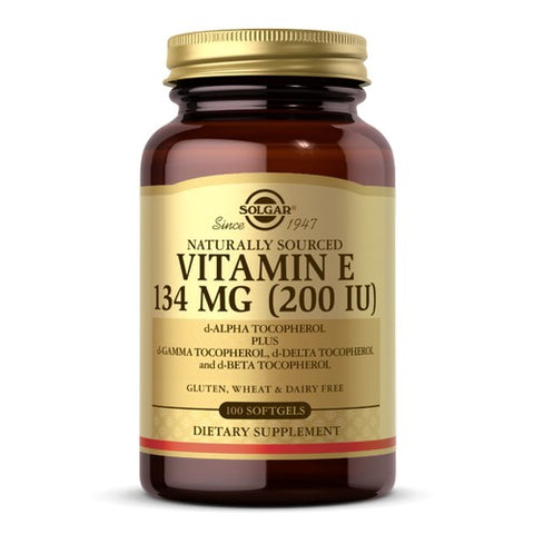 Solgar, Vitamin E Naturally Sourced, 200 IU, 100 S Gels