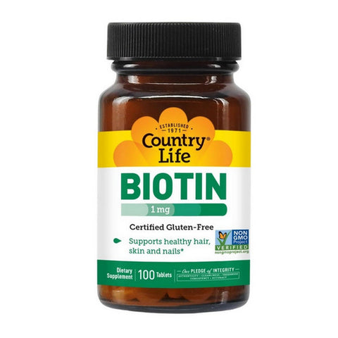 Country Life, Biotin, 1000 MCG, 100 Tabs