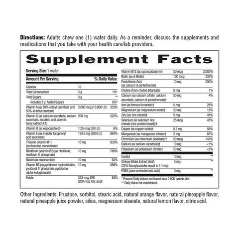 Country Life, Chewable Adult's Multi with Complete Antioxidant System, 60 Wafers