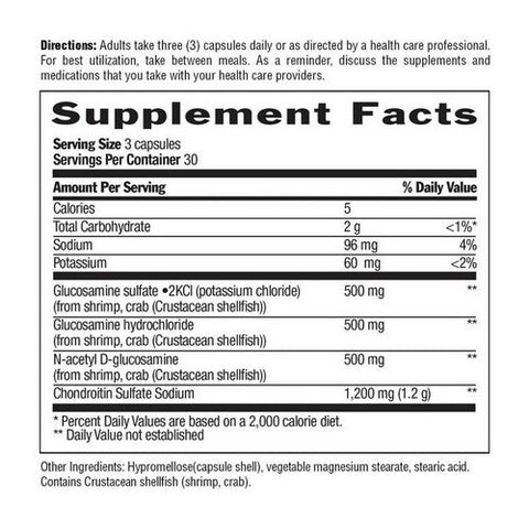Country Life, Glucosamine/Chondroitin Formula, 90 Caps Country Life