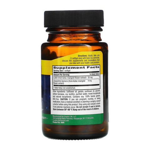 Country Life, Lutein, 20 MG, 60 Softgels