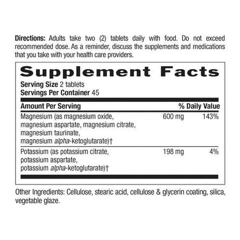 Country Life, Magnesium - Potassium Aspartate Target-Mins, 90 Tabs Country Life