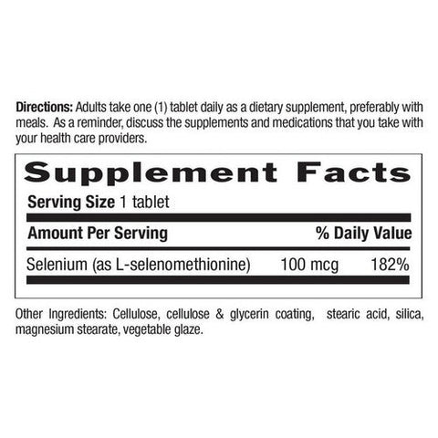 Country Life, Selenium Yeast Free, 100 MCG, 180 Tabs Country Life