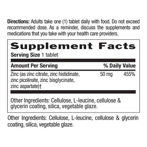 Country Life, Zinc Target-Mins, 50 mg, 90 Tabs