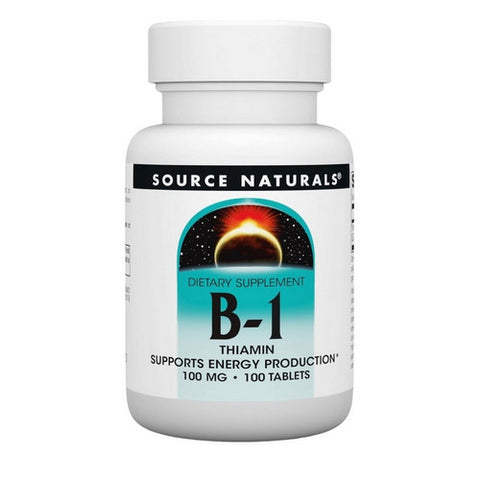 Source Naturals, Vitamin B-1, 100 mg, 100 Tabs