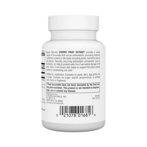 Source Naturals, Cherry Fruit Extract, 500 mg, 90 Tabs Source Naturals