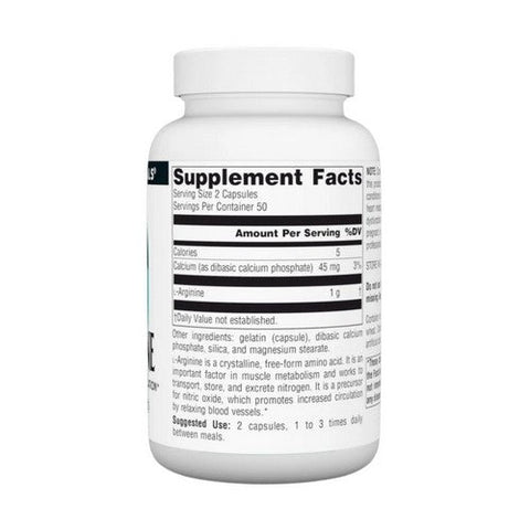 Source Naturals, L-Arginine, 100 Caps Source Naturals