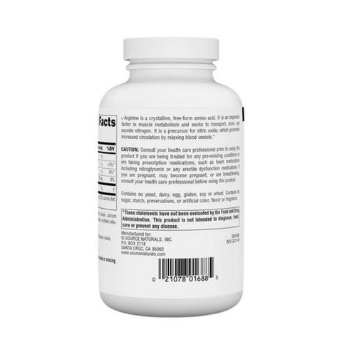 Source Naturals, L-Arginine, 200 Tabs Source Naturals