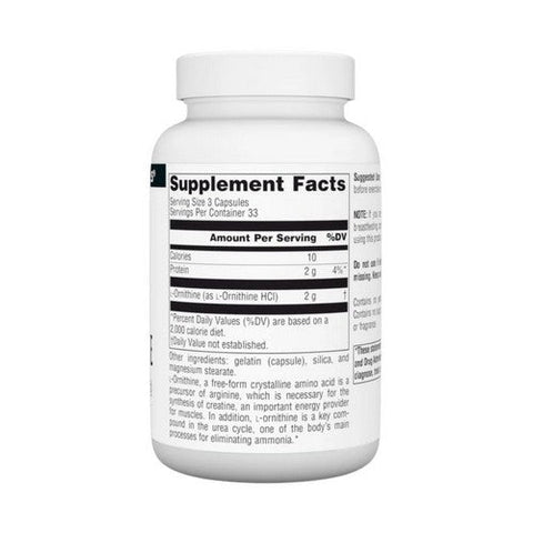 Source Naturals, L-Ornithine, 667 mg, 100 Caps Source Naturals