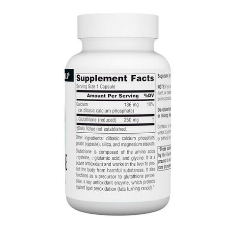 Source Naturals, Reduced Glutathione, 60 Caps