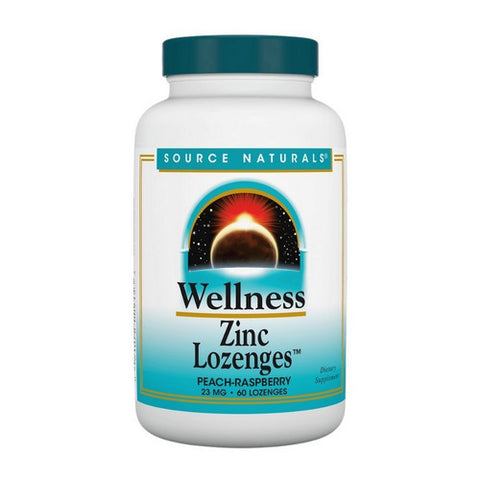 Source Naturals, Wellness Zinc Lozenges, 60 Tabs