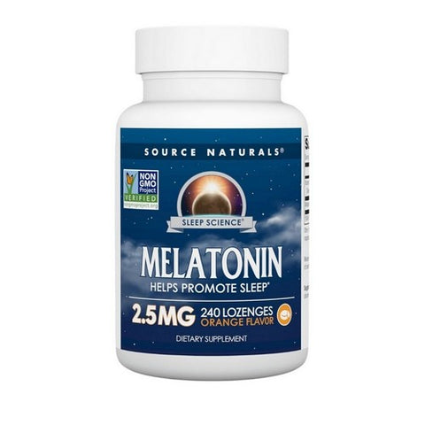 Source Naturals, Melatonin, 2.5 mg, Sublingual Orange 240 Tabs