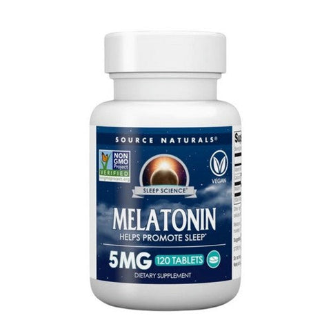 Source Naturals, Sleep Science Melatonin, 5 mg, 120 Tabs Source Naturals