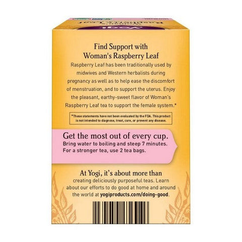 Yogi, Raspberry Leaf Caffeine Free, 16 Bags Yogi
